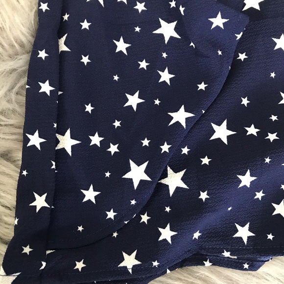 NAVY BLUE STAR PRINT SHORTS - Picture 7 of 7